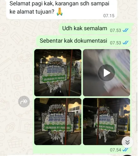 Pengiriman Papan Bunga Selamat Semper Barat