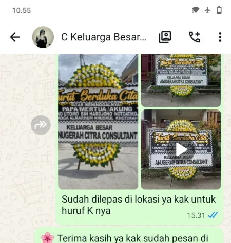Pengiriman Papan Bunga Duka Semper Barat