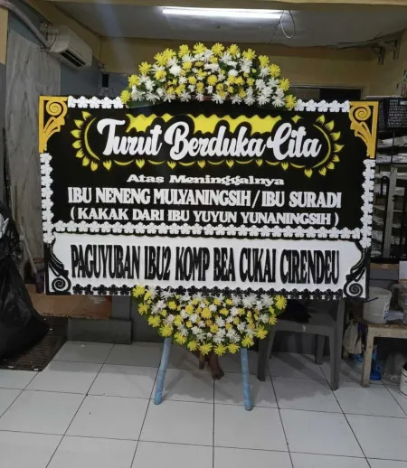 Papan Bunga Duka Semper Barat